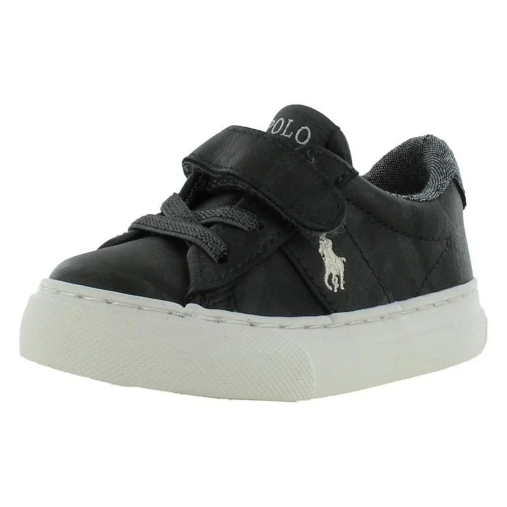 NIB POLO RALPH LAUREN SAYER GREY CAMO SHOES~SZ‎ 4~TODDLER~